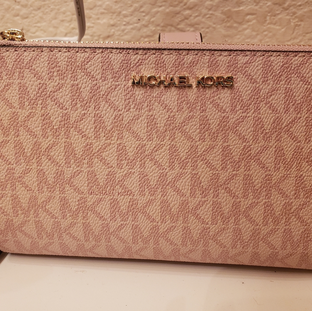 Michael Kors Signature Double Zip Phone Wristlet